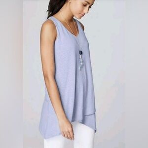 J.Jill Moonstone Sleeveless Layered Tunic Top